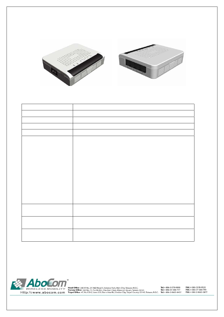 Abocom PLS485 User Manual | Page 2 / 2