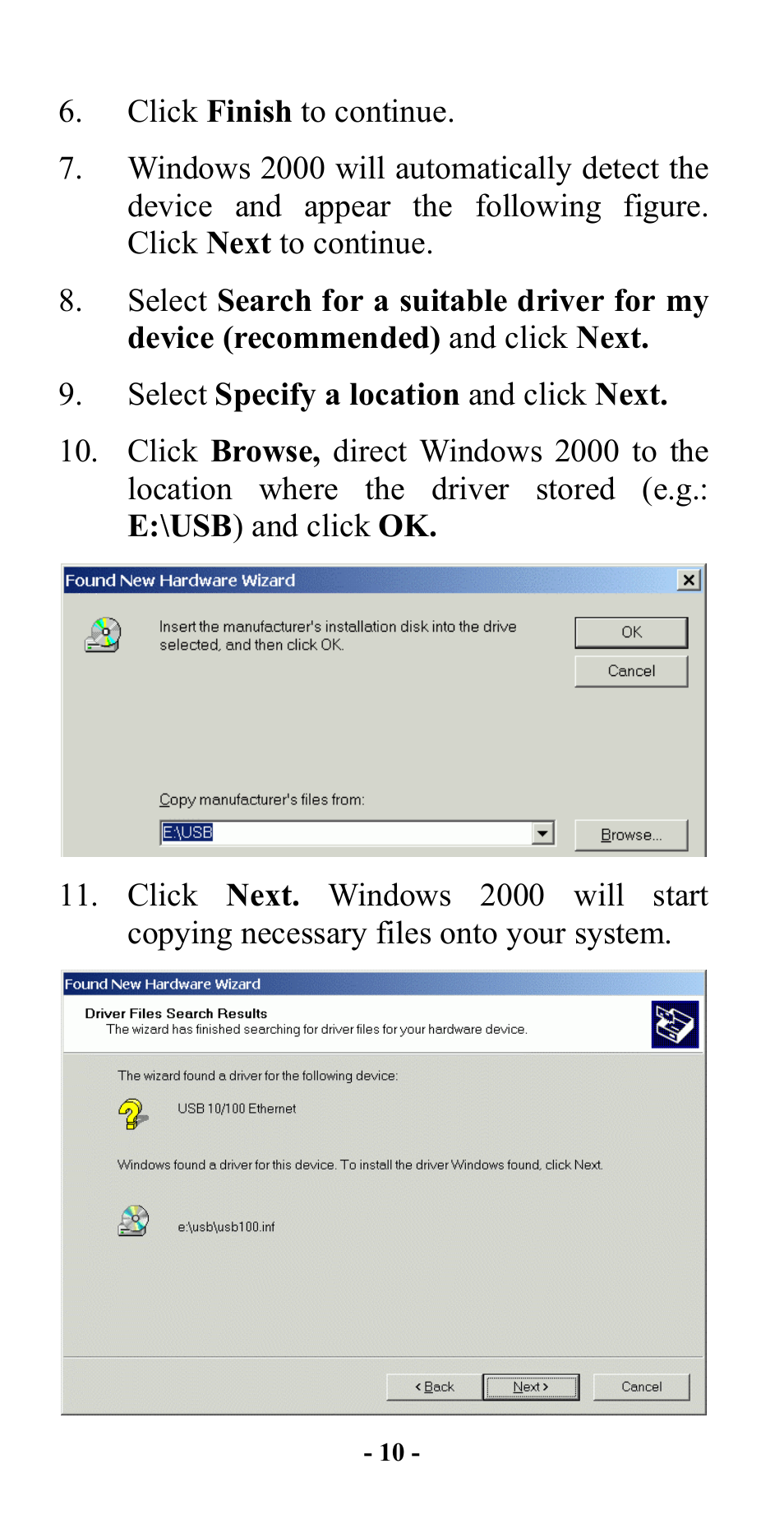 Abocom UFT128S User Manual | Page 12 / 20