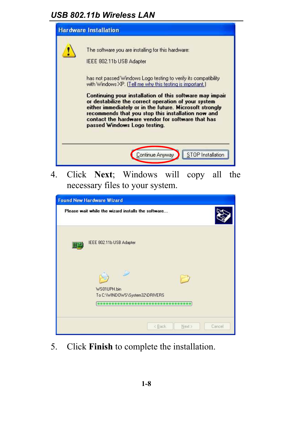Abocom WBD512 User Manual | Page 8 / 20