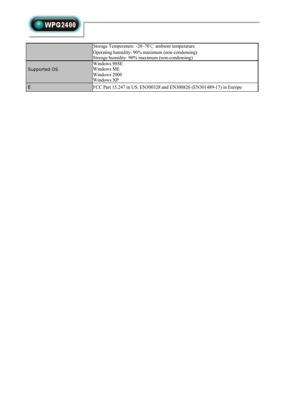 Abocom WPG2400 User Manual | Page 3 / 3