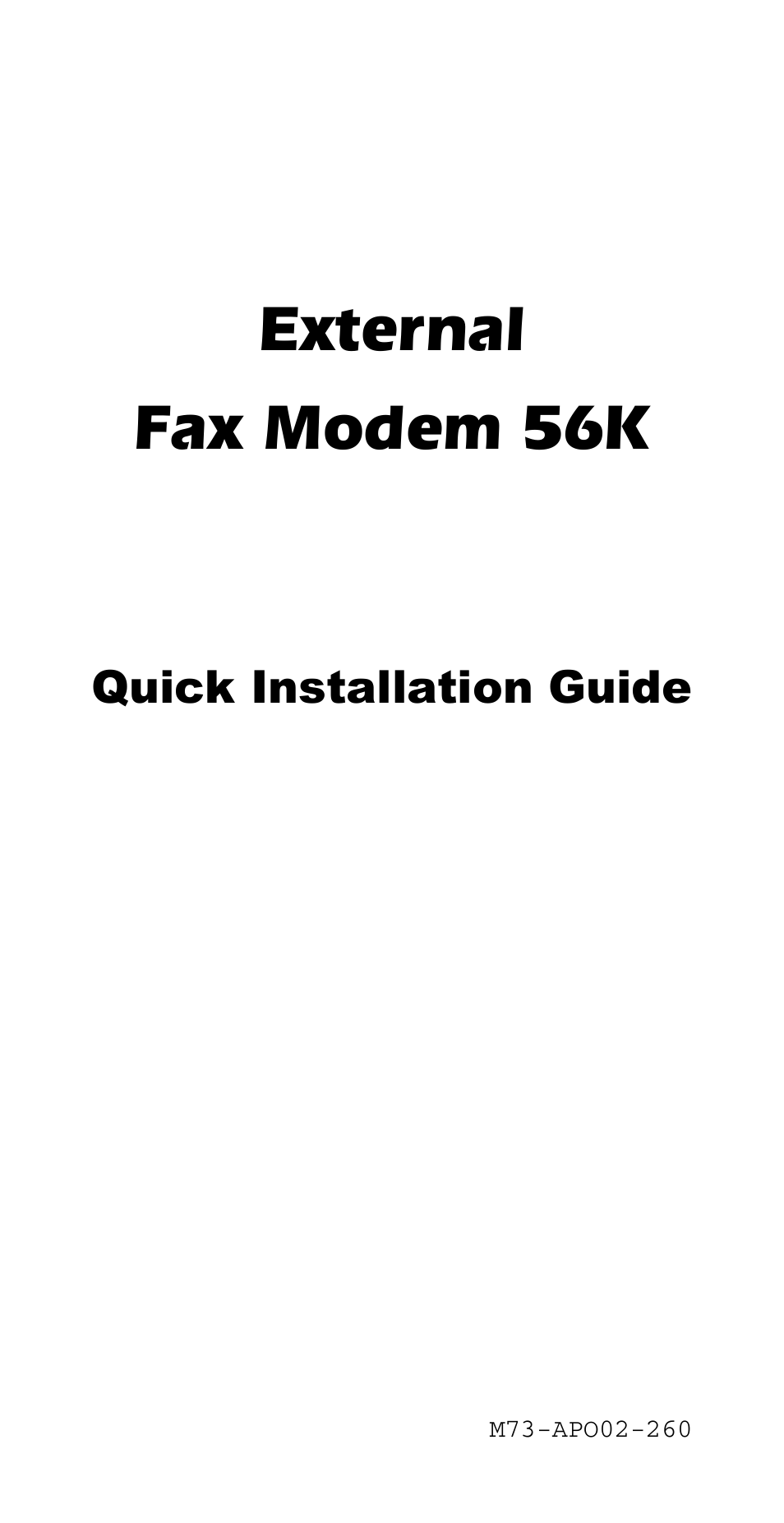 Abocom SFM560 User Manual | 14 pages