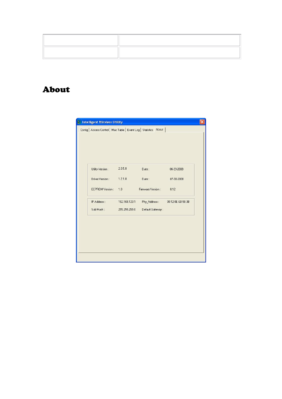 About | Abocom 802.11 b/g/n Mini Wireless LAN USB 2.0 Adapter None User Manual | Page 39 / 69