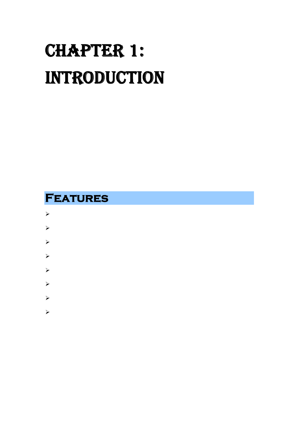 Chapter 1: introduction, Features | Abocom 802.11 b/g/n Mini Wireless LAN USB 2.0 Adapter None User Manual | Page 5 / 69