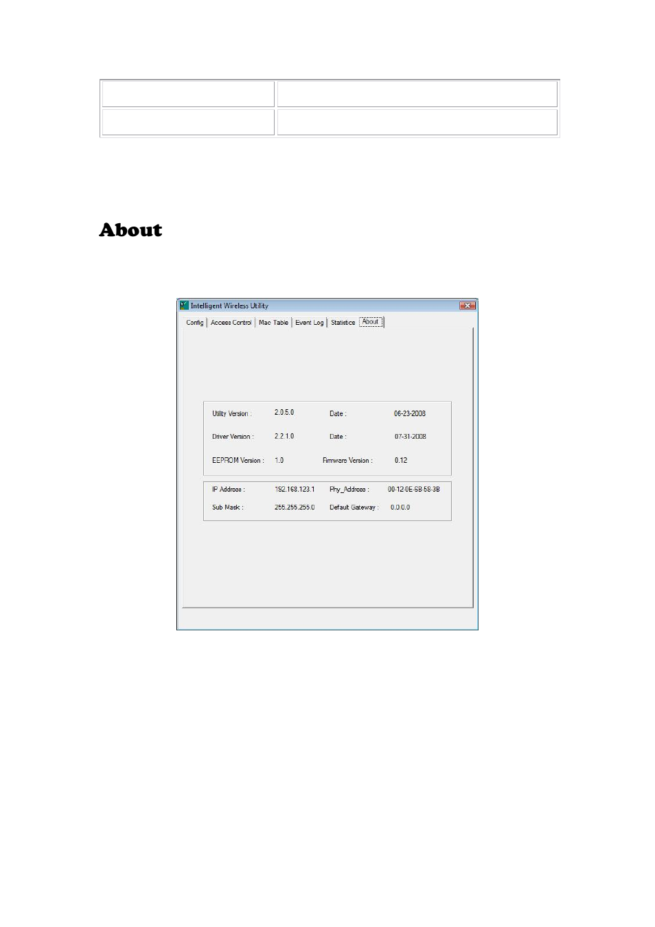 About | Abocom 802.11 b/g/n Mini Wireless LAN USB 2.0 Adapter None User Manual | Page 65 / 69