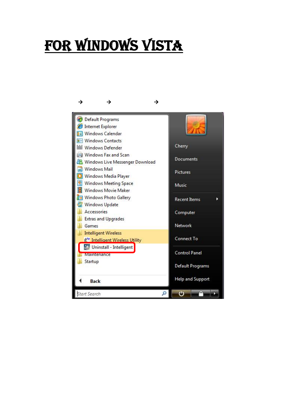For windows vista | Abocom 802.11 b/g/n Mini Wireless LAN USB 2.0 Adapter None User Manual | Page 68 / 69