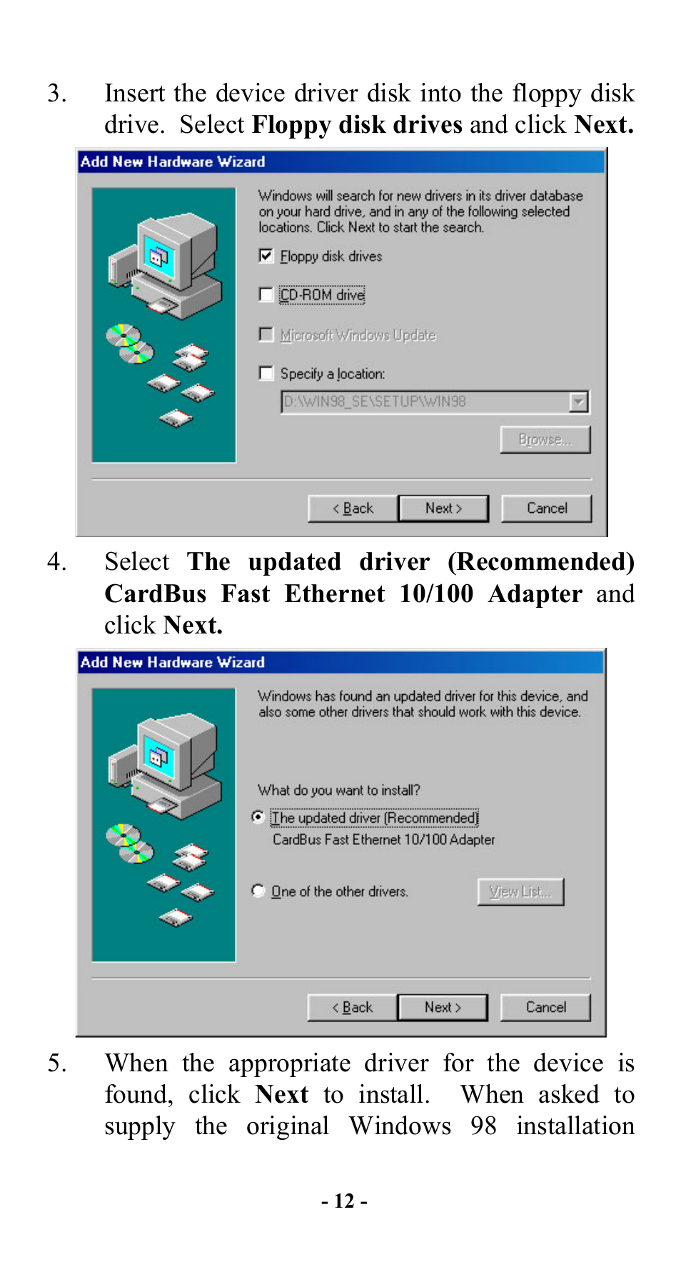 Abocom FE2000 User Manual | Page 13 / 20