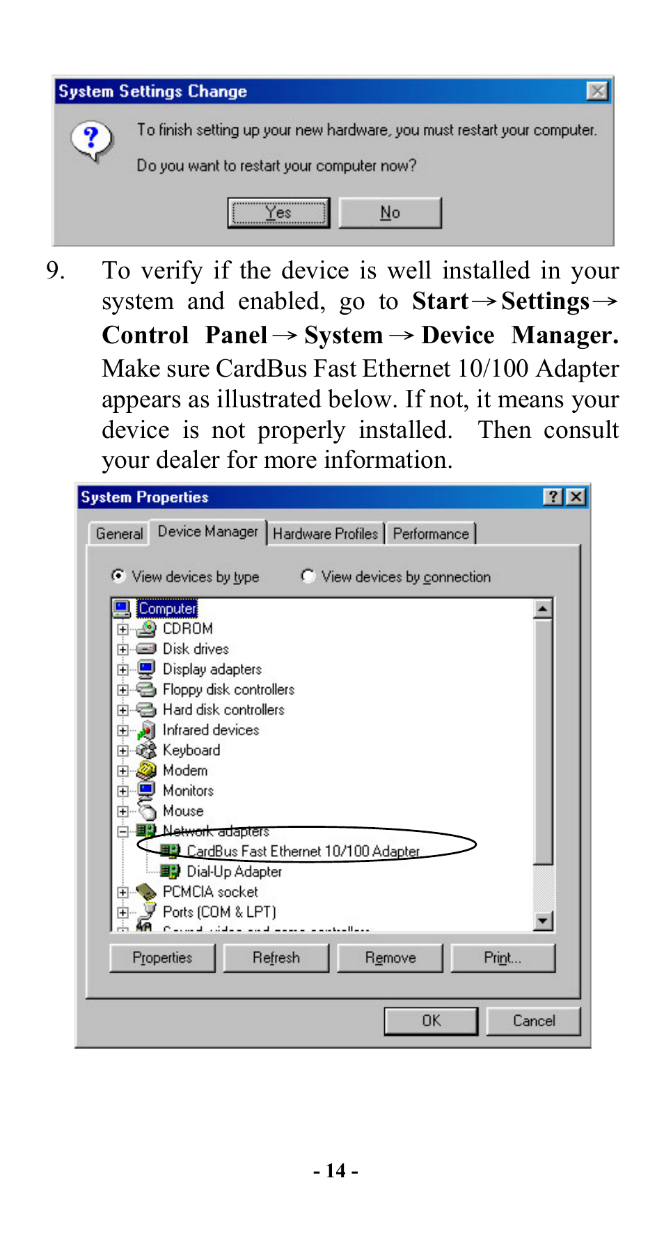 Abocom FE2000 User Manual | Page 15 / 20