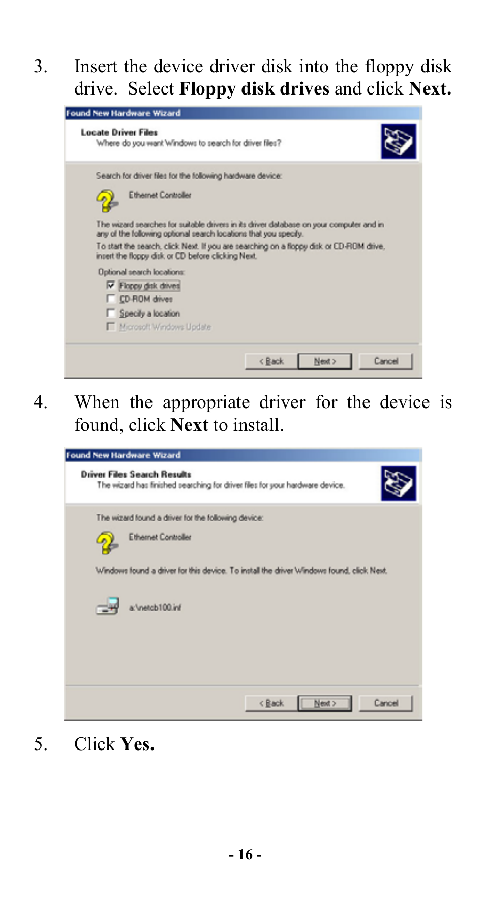 Abocom FE2000 User Manual | Page 17 / 20
