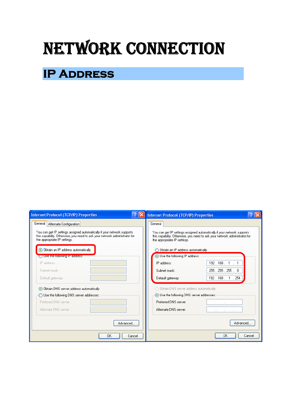 Network connection, Ip address | Abocom WU5214 User Manual | Page 13 / 69