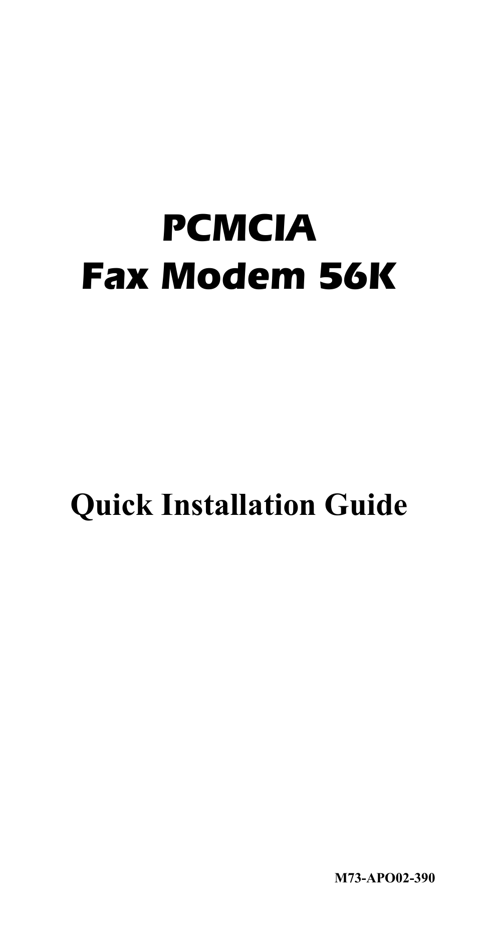 Abocom FM560C User Manual | 14 pages