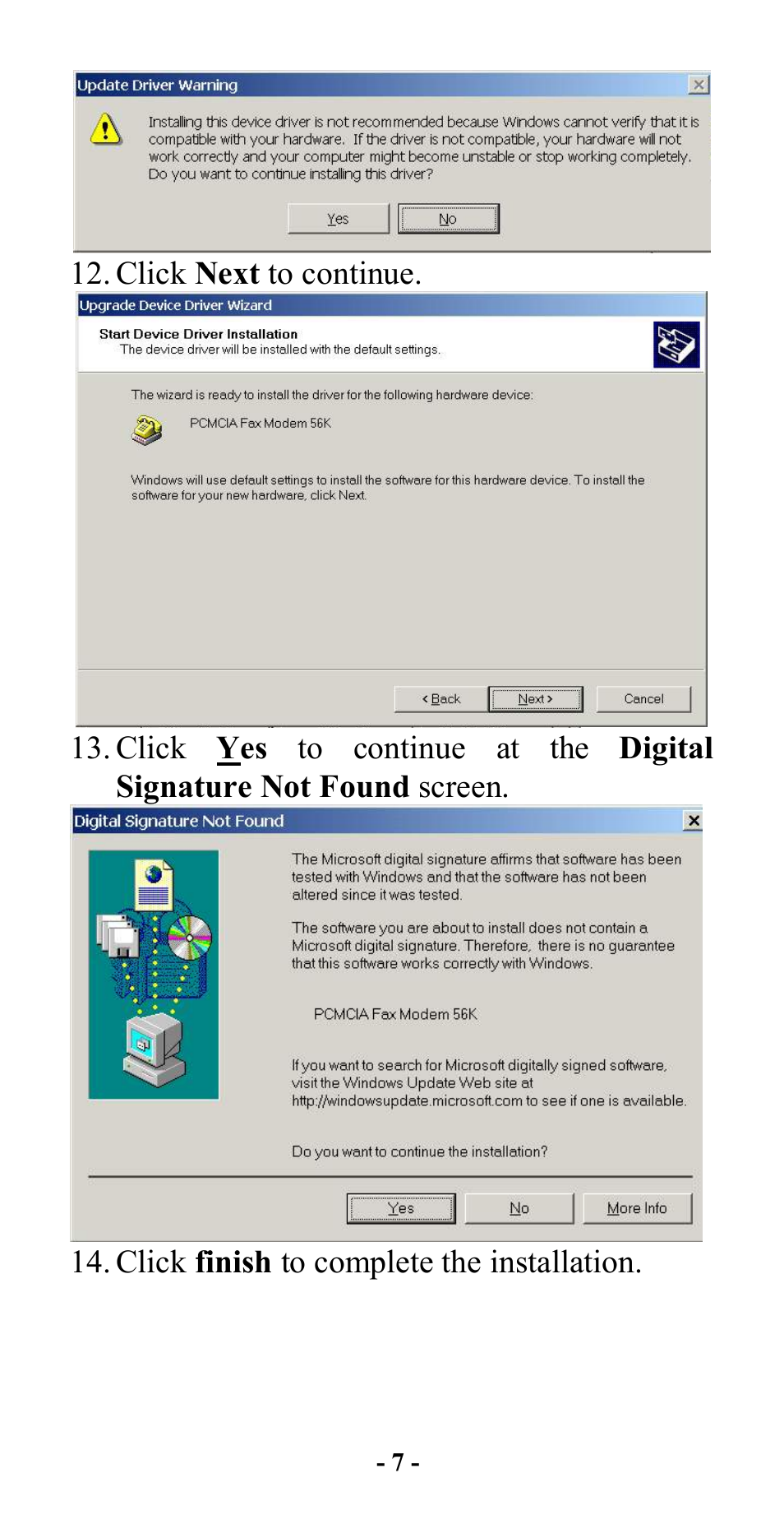 Abocom FM560C User Manual | Page 9 / 14