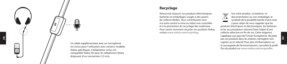 Recyclage | Nokia Purity HD Headset User Manual | Page 16 / 43