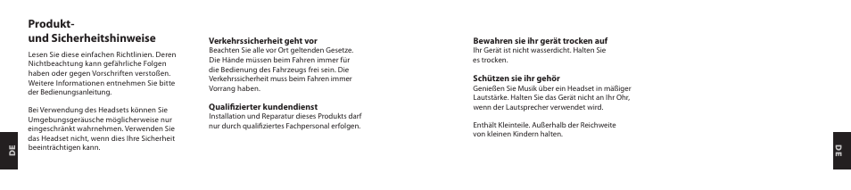 Produkt- und sicherheitshinweise | Nokia Purity HD Headset User Manual | Page 18 / 43