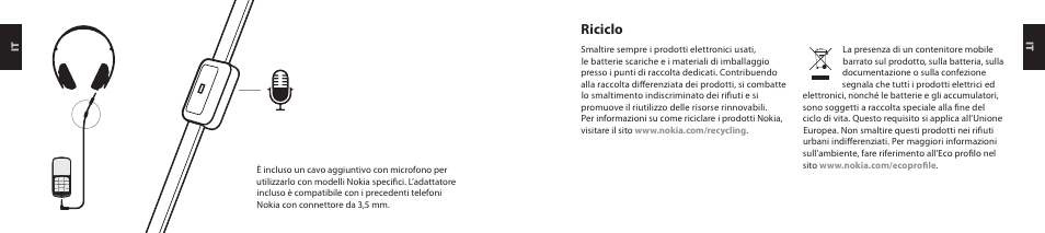 Riciclo | Nokia Purity HD Headset User Manual | Page 26 / 43