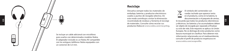 Reciclaje | Nokia Purity HD Headset User Manual | Page 31 / 43