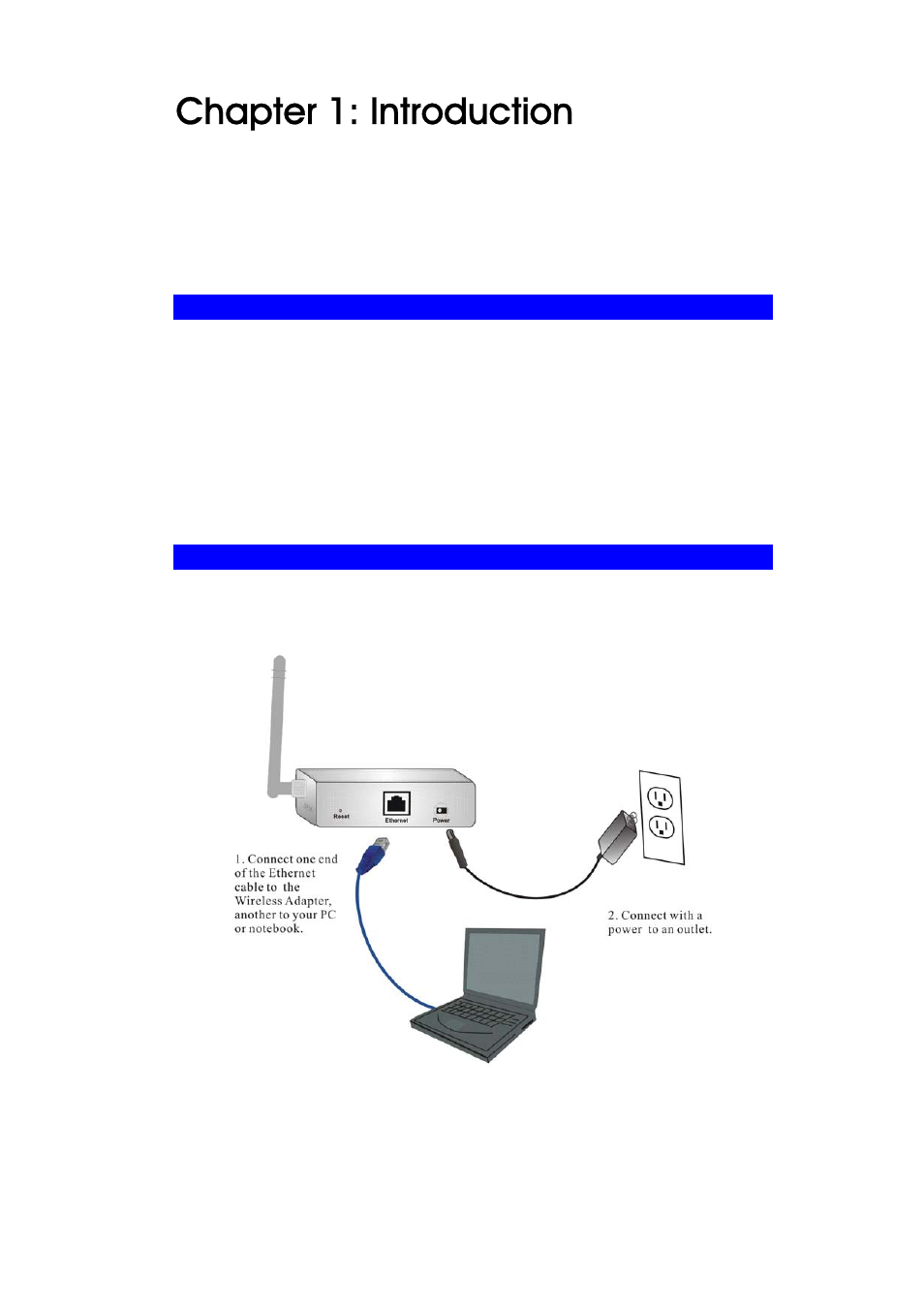 Chapter 1: introduction, Features, Hardware connection | Abocom 802.11b/g Portable Router WAP2102 User Manual | Page 4 / 41