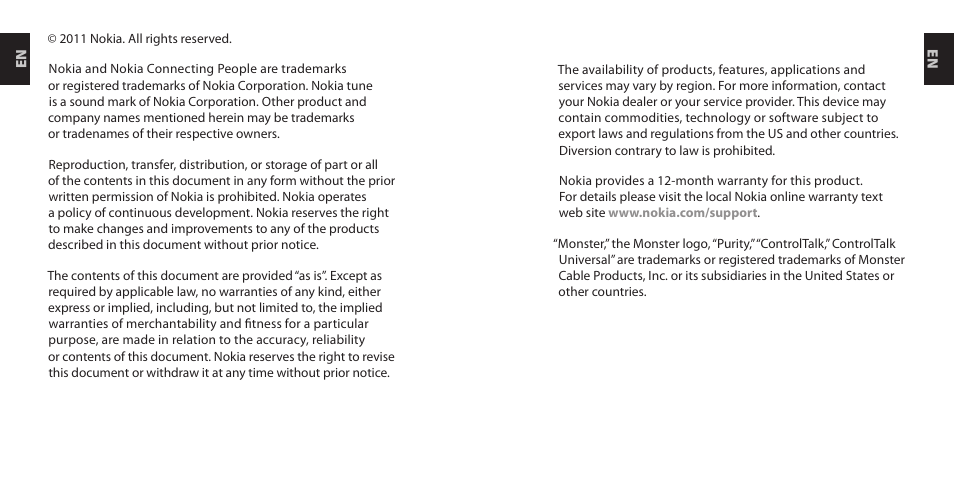 Nokia Purity Headset User Manual | Page 8 / 51