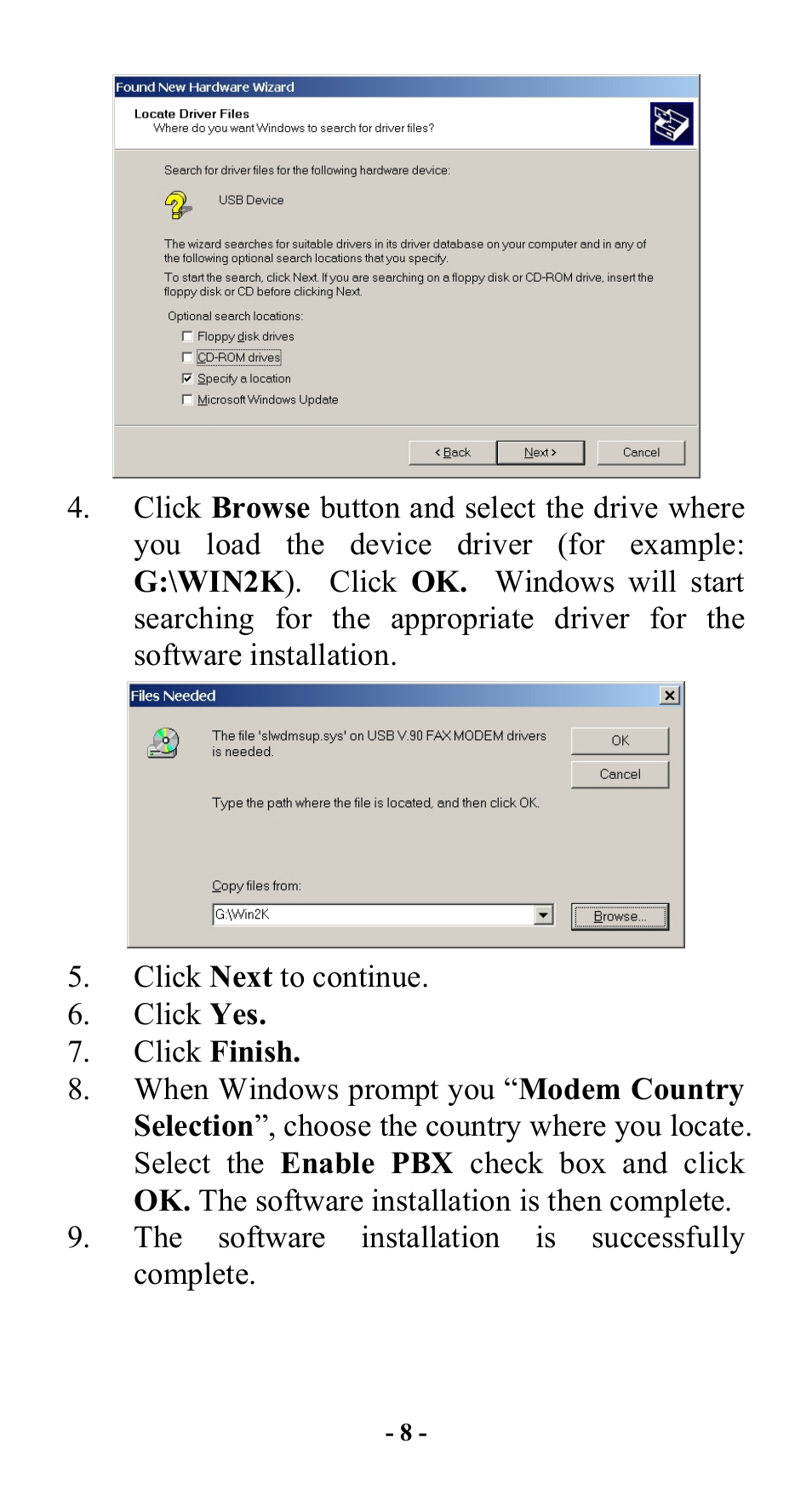 Abocom Modem UTM560 User Manual | Page 12 / 19