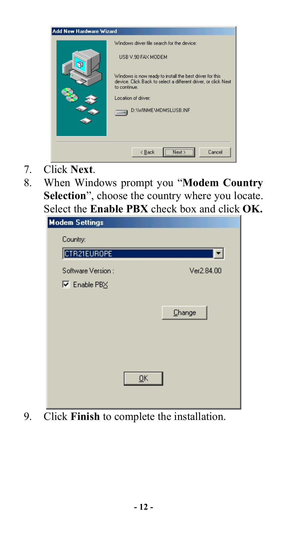 Abocom Modem UTM560 User Manual | Page 16 / 19