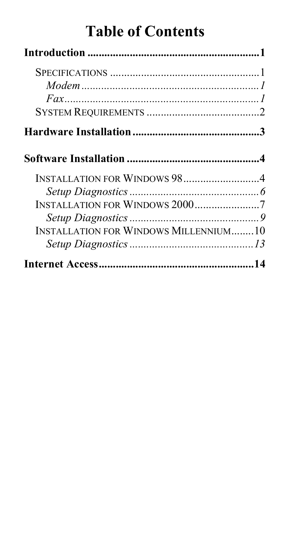 Abocom Modem UTM560 User Manual | Page 4 / 19