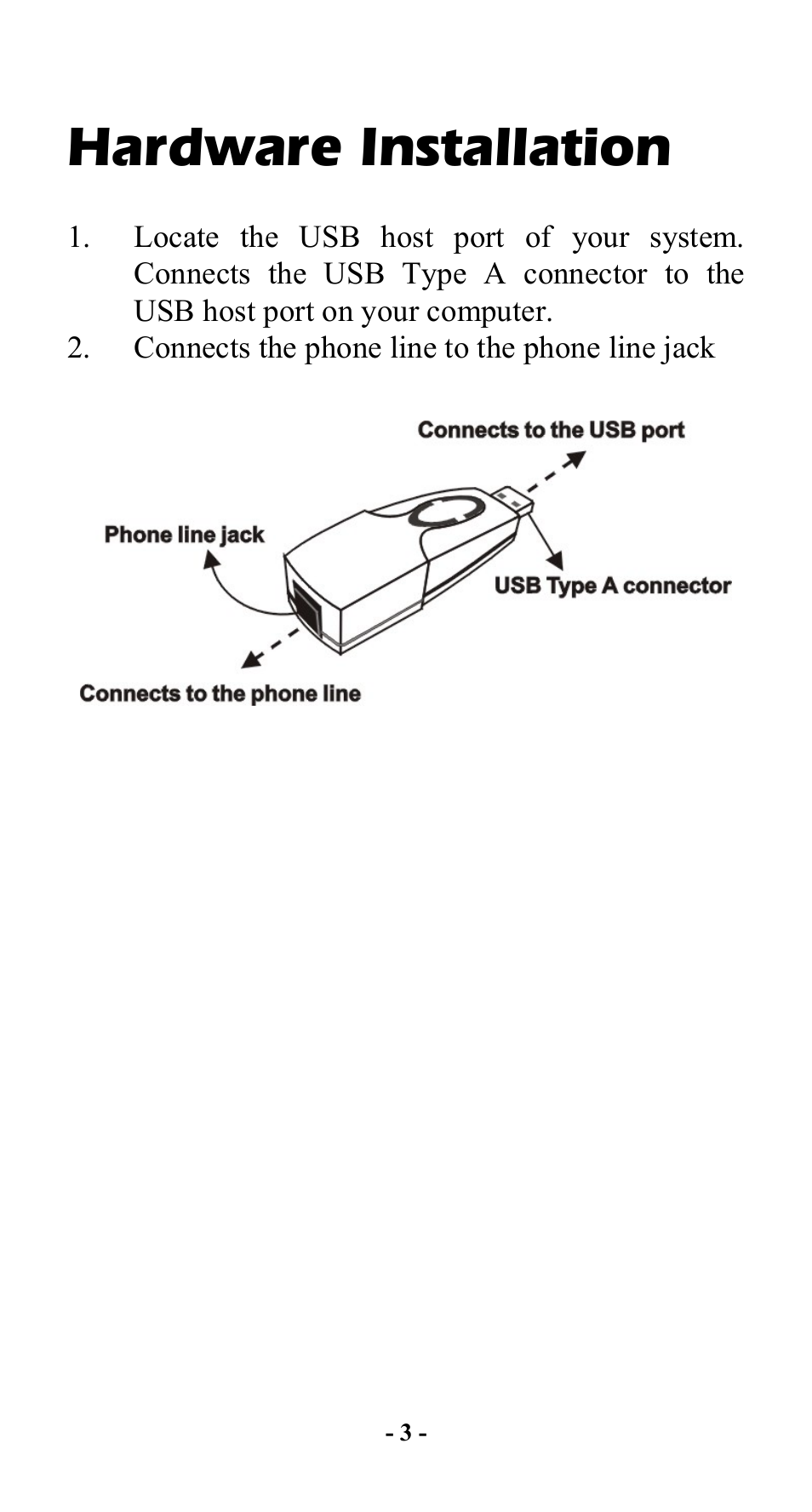 Hardware installation | Abocom Modem UTM560 User Manual | Page 7 / 19