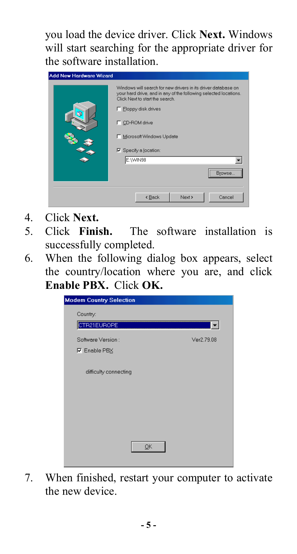 Abocom Modem UTM560 User Manual | Page 9 / 19