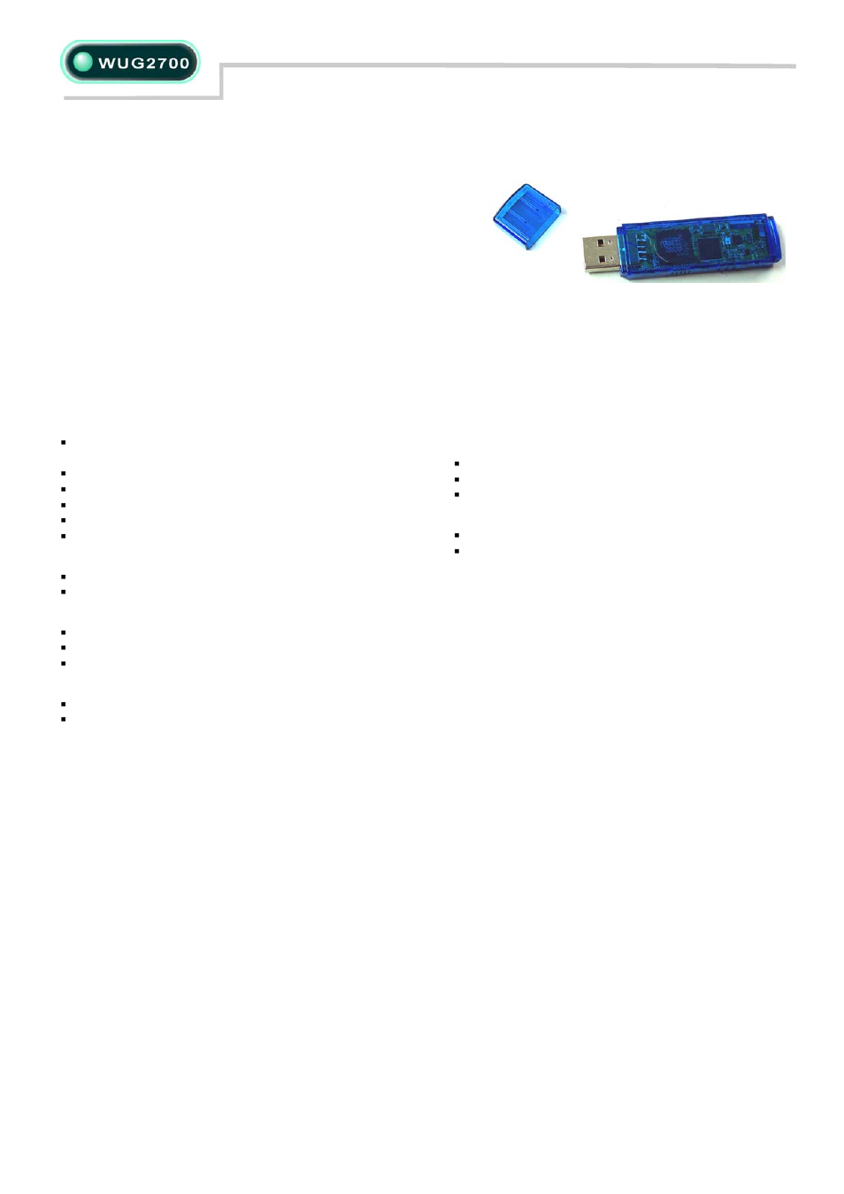 Abocom WUG2700 User Manual | 2 pages