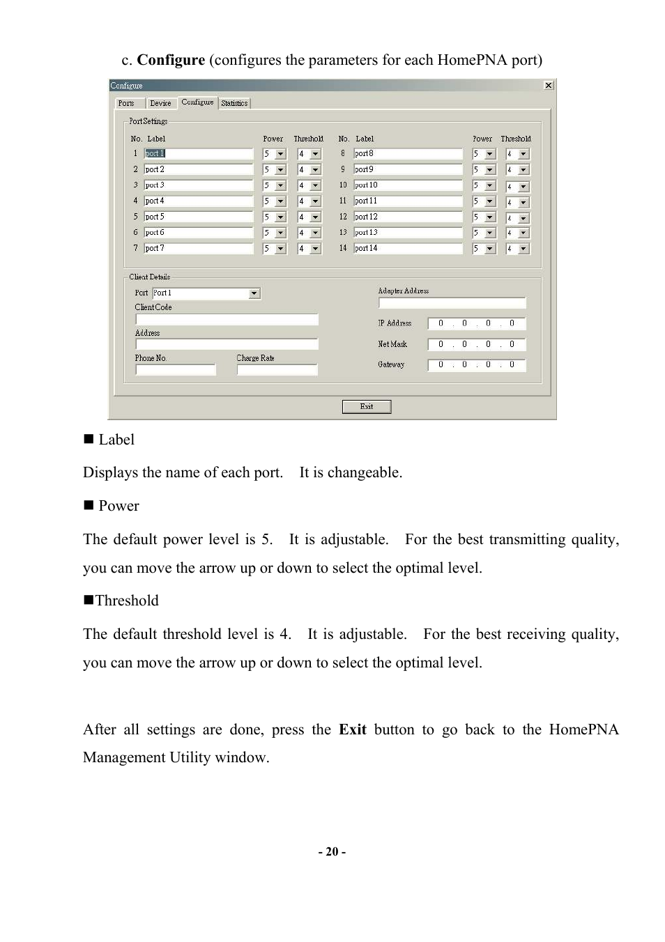 Abocom Manageable 14-port HomePNA Plus 2 Fast Ethernet Switch User Manual | Page 26 / 54