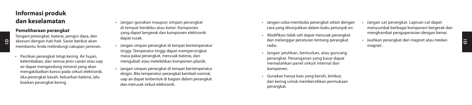 Informasi produk dan keselamatan | Nokia Purity HD Headset User Manual | Page 29 / 38