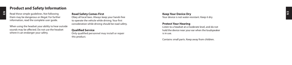 Product and safety information | Nokia Purity HD Headset User Manual | Page 3 / 38