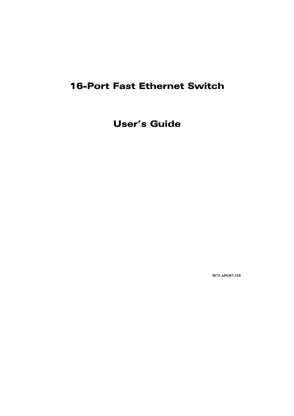 Abocom SW1600B User Manual | 6 pages