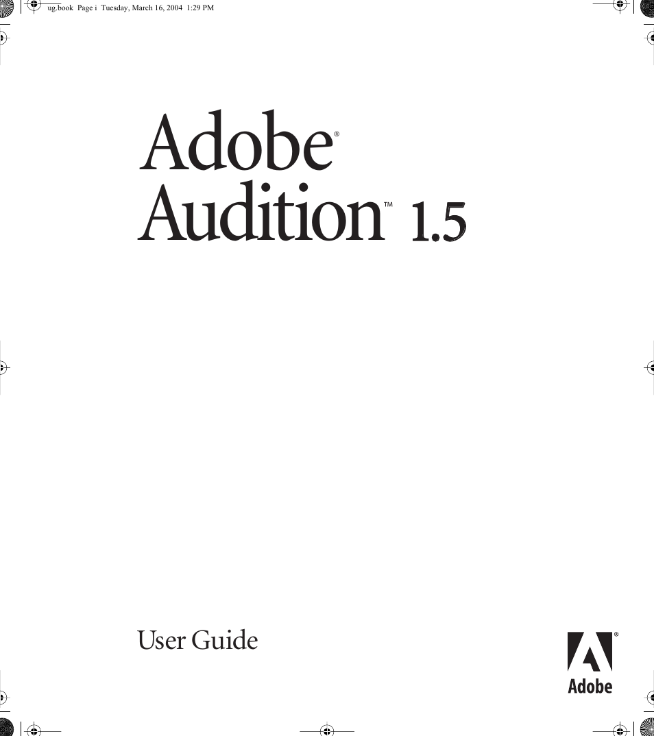 Adobe AUDITION 1.5 User Manual | 308 pages