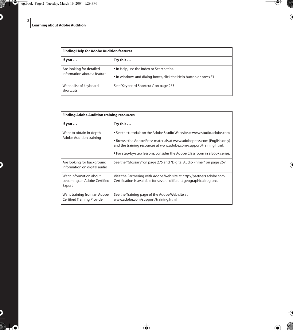 Adobe AUDITION 1.5 User Manual | Page 10 / 308