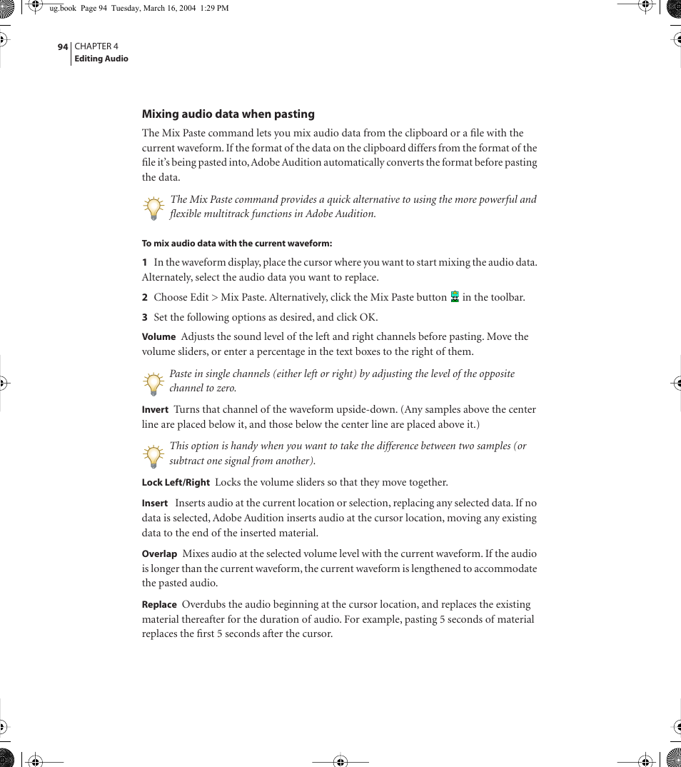 Adobe AUDITION 1.5 User Manual | Page 102 / 308