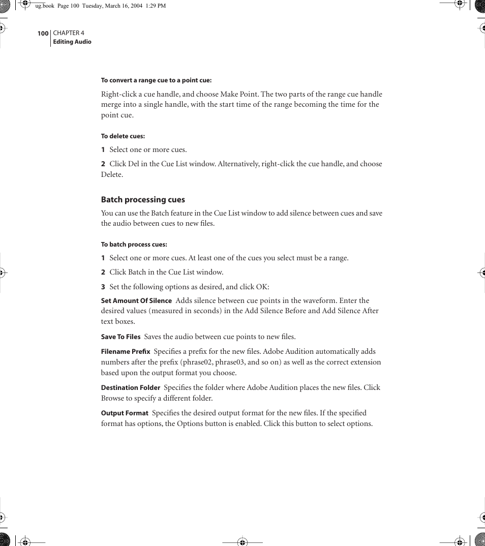 Adobe AUDITION 1.5 User Manual | Page 108 / 308