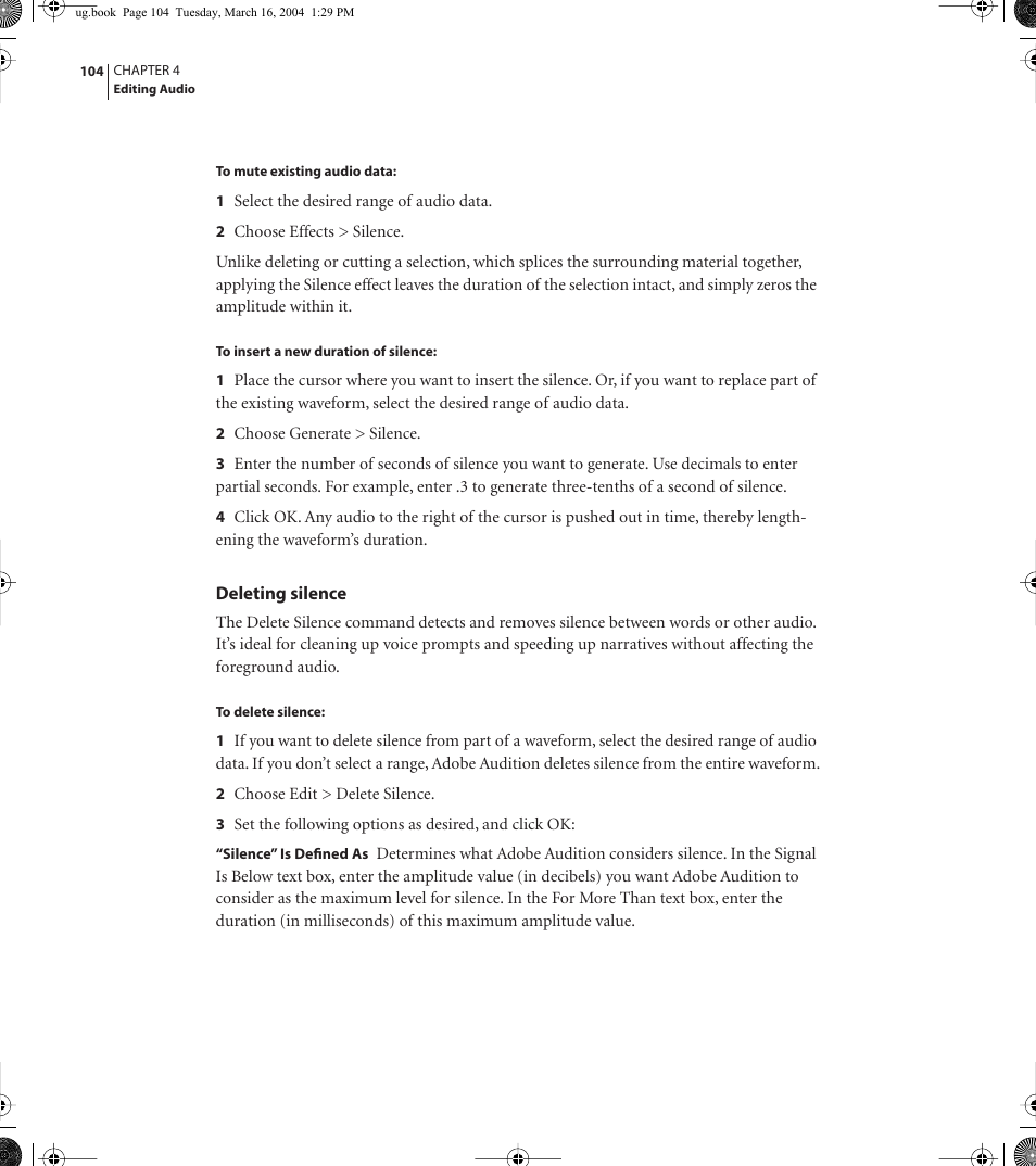 Adobe AUDITION 1.5 User Manual | Page 112 / 308