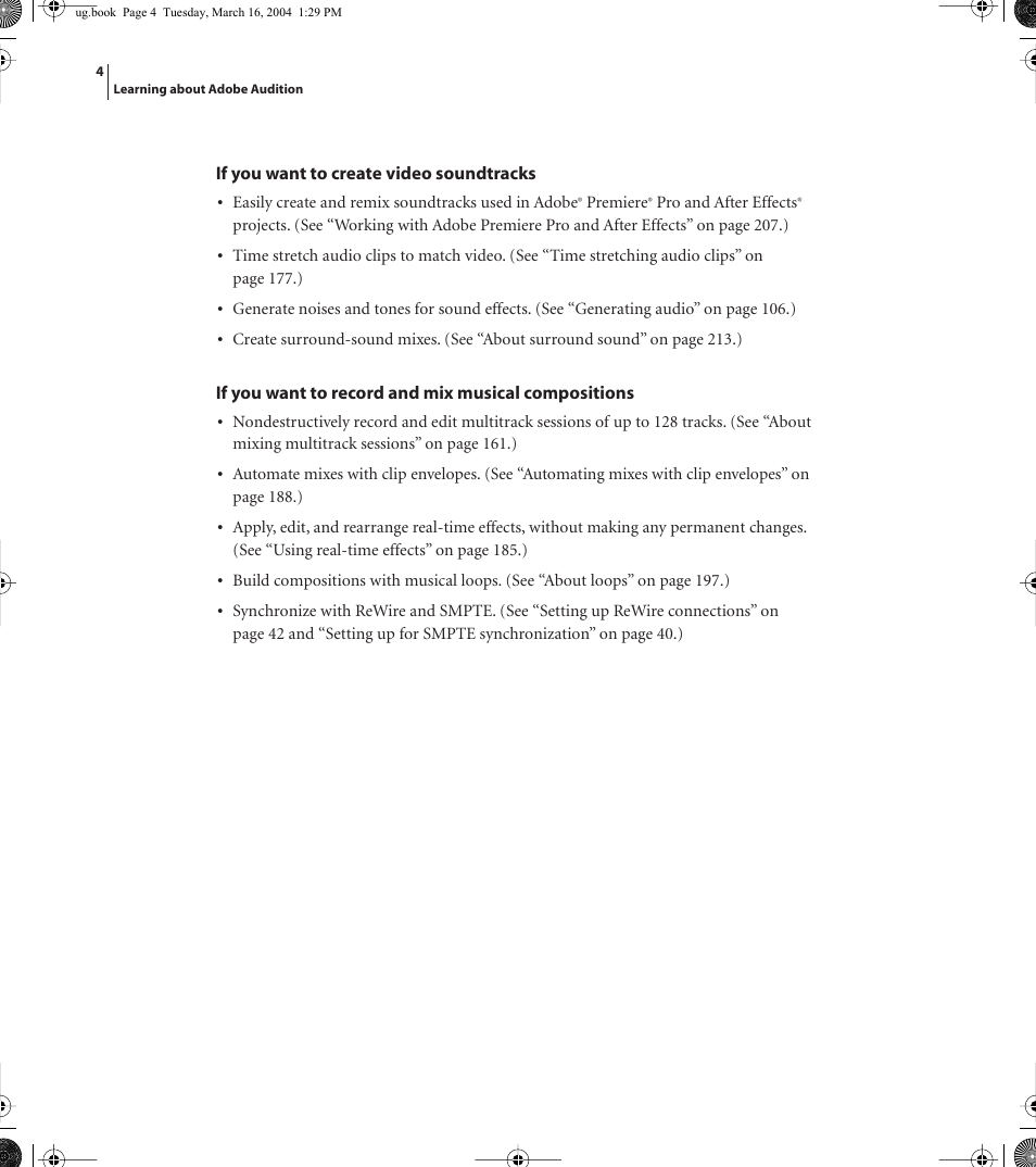 Adobe AUDITION 1.5 User Manual | Page 12 / 308