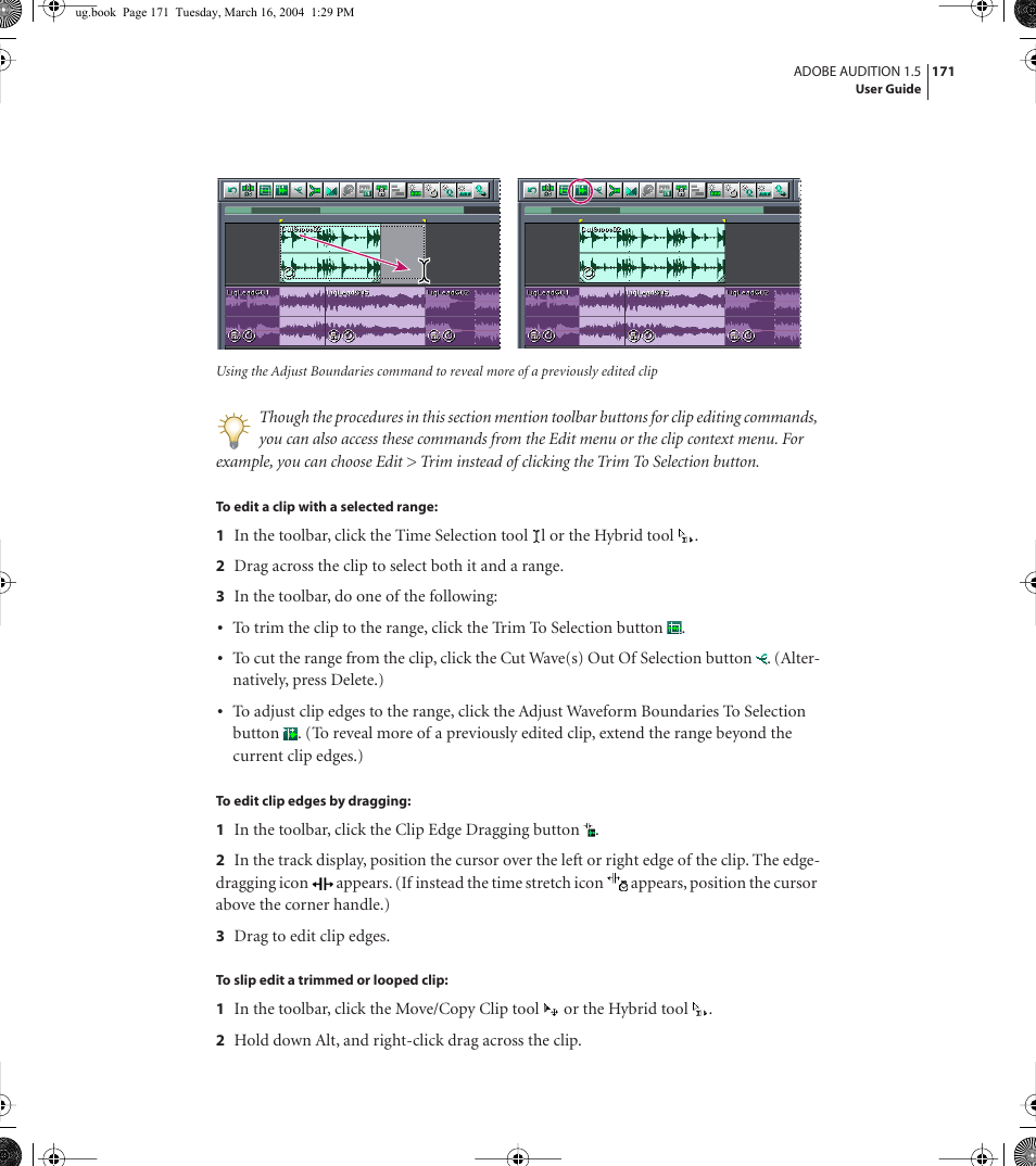 Adobe AUDITION 1.5 User Manual | Page 179 / 308