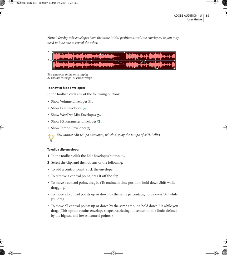 Adobe AUDITION 1.5 User Manual | Page 197 / 308