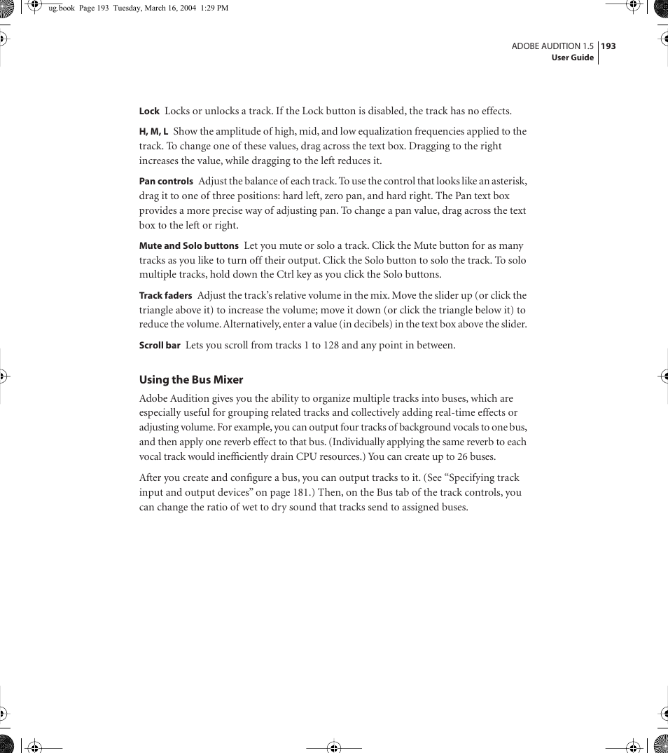 Adobe AUDITION 1.5 User Manual | Page 201 / 308
