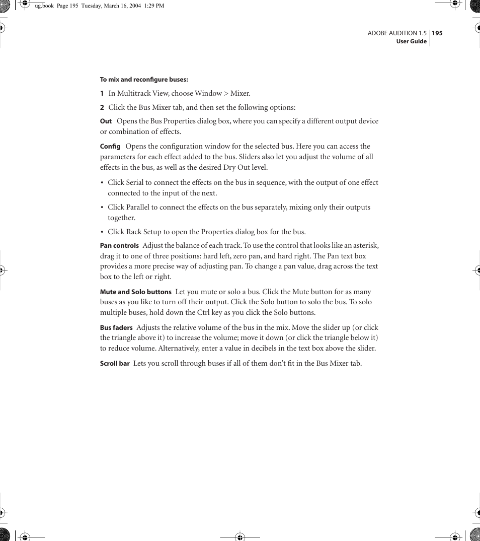 Adobe AUDITION 1.5 User Manual | Page 203 / 308