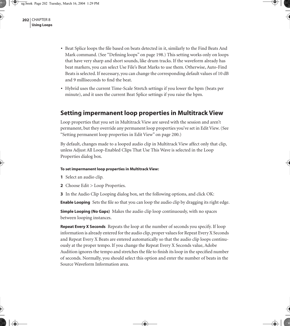 Adobe AUDITION 1.5 User Manual | Page 210 / 308