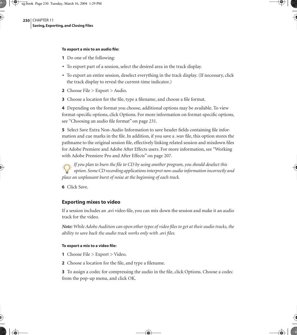 Adobe AUDITION 1.5 User Manual | Page 238 / 308
