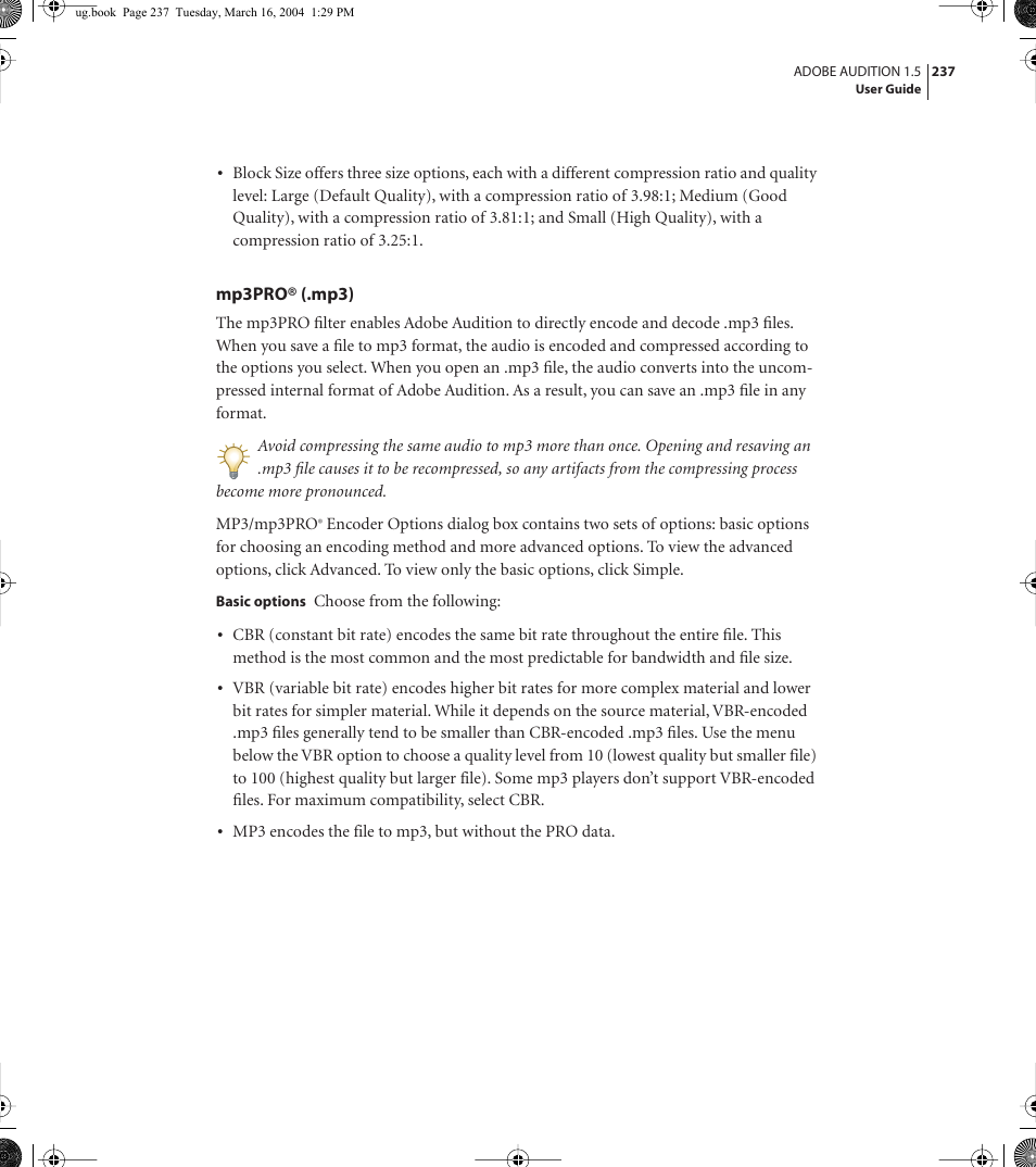 Adobe AUDITION 1.5 User Manual | Page 245 / 308