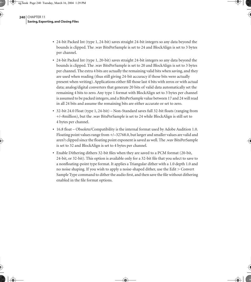 Adobe AUDITION 1.5 User Manual | Page 248 / 308