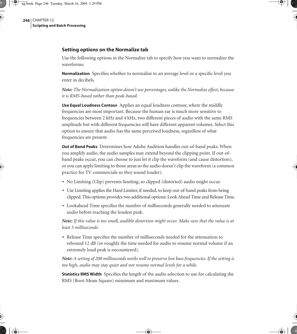 Adobe AUDITION 1.5 User Manual | Page 254 / 308
