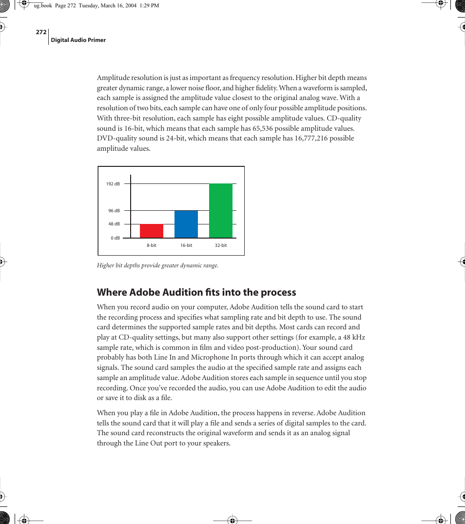 Where adobe audition fits into the process | Adobe AUDITION 1.5 User Manual | Page 280 / 308