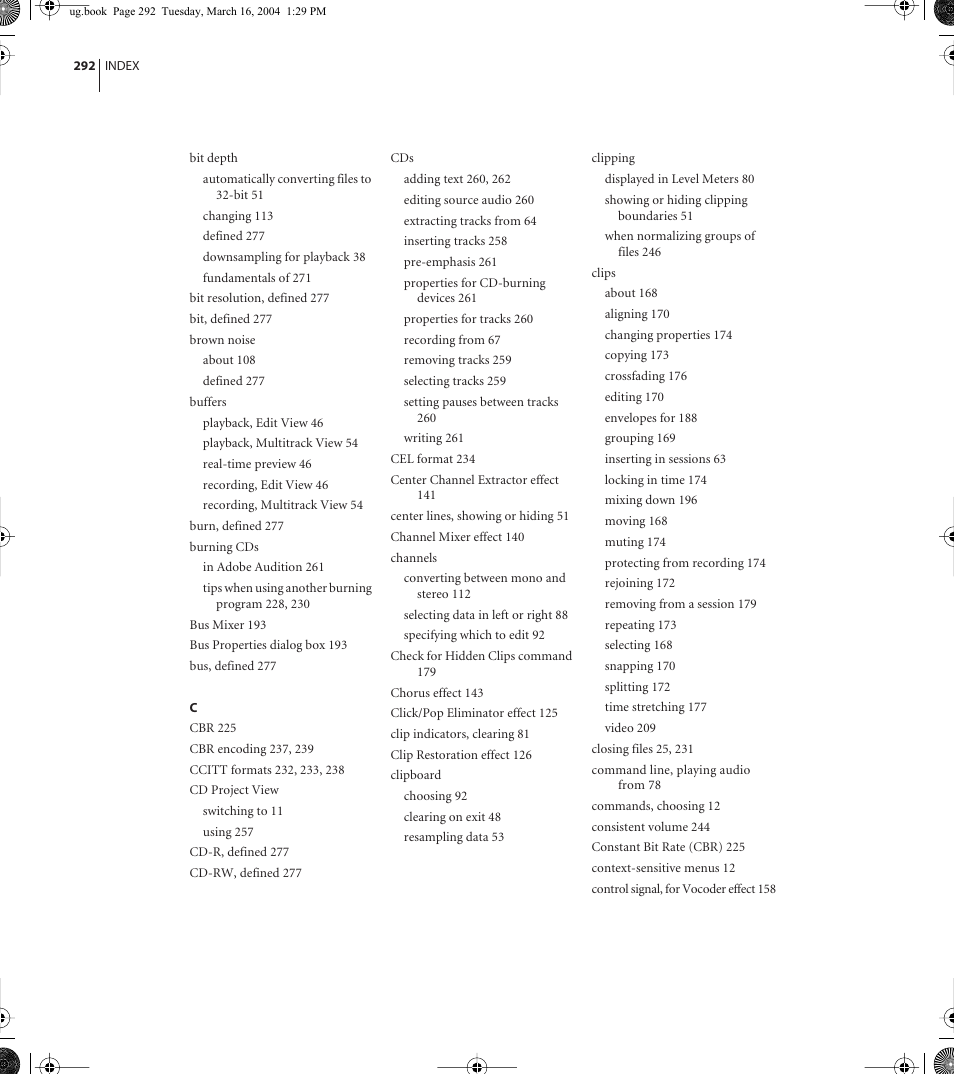 Adobe AUDITION 1.5 User Manual | Page 300 / 308