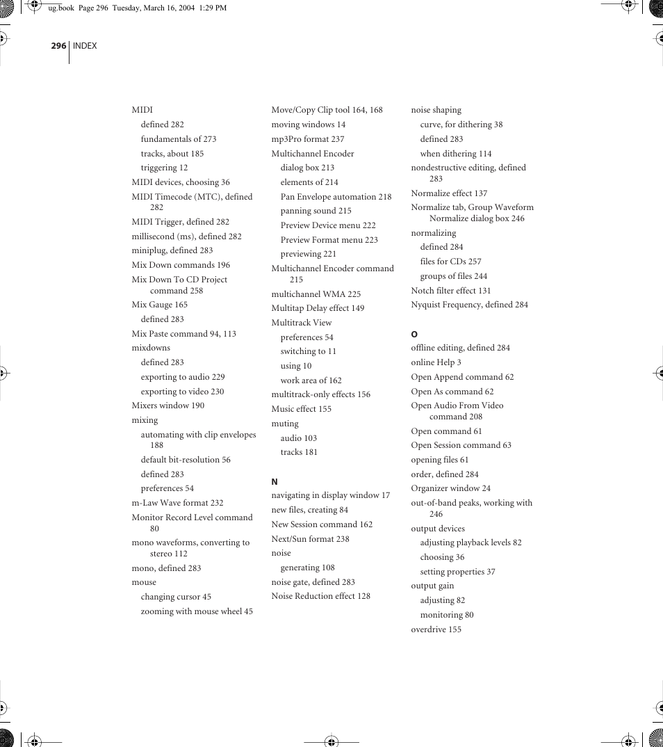 Adobe AUDITION 1.5 User Manual | Page 304 / 308