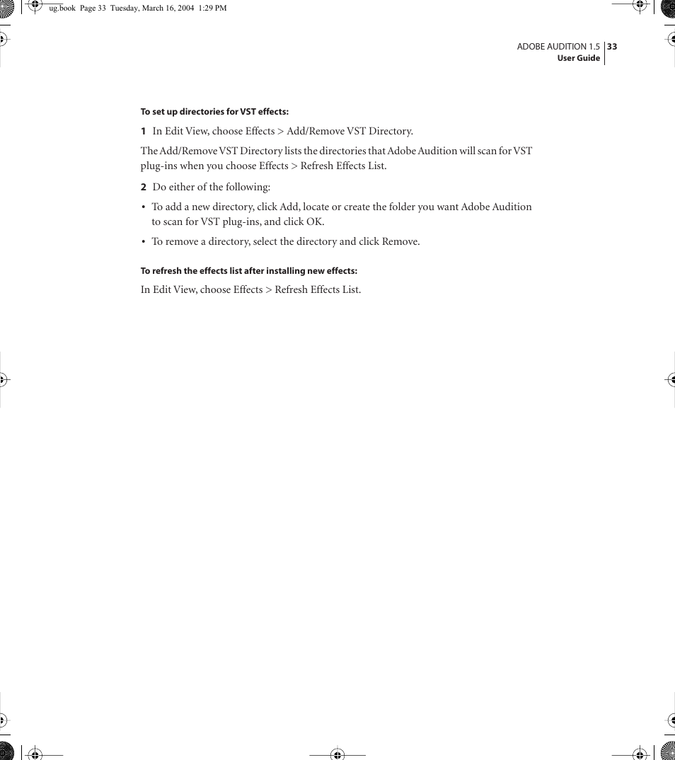 Adobe AUDITION 1.5 User Manual | Page 41 / 308